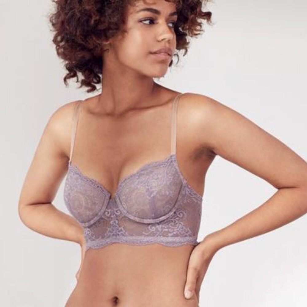 ThirdLove Longline Lace Balconette Bra 34D